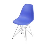 Ficha técnica e caractérísticas do produto Cadeira Fosca Charles Eames Dkr Cozinha Jantar Azul Escuro - Or Design