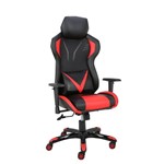 Ficha técnica e caractérísticas do produto Cadeira Gamer Couro Pu Reclinável Pel-3015 Preta E Vermelha - Pelegrin