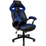 Ficha técnica e caractérísticas do produto Cadeira Gamer Giratória Preto e Azul Mymax MX1
