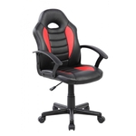 Ficha técnica e caractérísticas do produto Cadeira Gamer Kids em Couro PU Preta com Vermelha Pelegrin PEL-9353