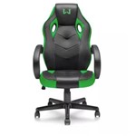 Ficha técnica e caractérísticas do produto Cadeira Gamer Multilaser Warrior C/ Apoio de Braco Preto/verde (ga160) *