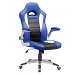 Ficha técnica e caractérísticas do produto Cadeira Gamer MX2 Giratória Azul/Preto - Mymax