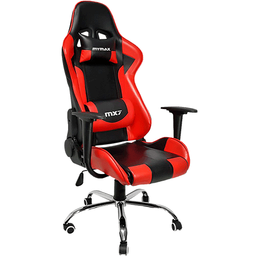 Ficha técnica e caractérísticas do produto Cadeira Gamer Mymax Mx7 Giratória Preta/Vermelho