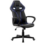 Ficha técnica e caractérísticas do produto Cadeira Gamer Pelegrin Em Couro Pu Pel-3017 Preta E Azul