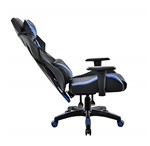 Ficha técnica e caractérísticas do produto Cadeira Gamer Pelegrin em Couro PU Reclinável PEL-3014 Preta e Azul