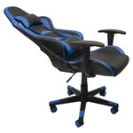 Ficha técnica e caractérísticas do produto Cadeira Gamer Profissional Giratória Azul - Decoreshop