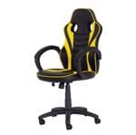 Ficha técnica e caractérísticas do produto Cadeira Gamer Racer PU Preta com Amarelo