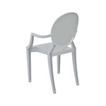 Cadeira Ghost Sofia Rivatti com Braço Branco
