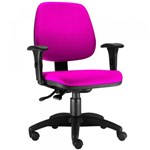 Ficha técnica e caractérísticas do produto Cadeira Giratória Job Executiva Ergonomica Escritório Suede Pink - Lyam Decor