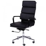 Ficha técnica e caractérísticas do produto Cadeira Giratória Office Soft Alta Preta - Or Design