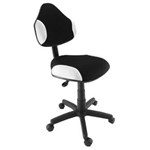 Ficha técnica e caractérísticas do produto Cadeira Giratória Secretária Office Play Branco - Preto