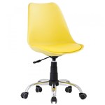 Ficha técnica e caractérísticas do produto Cadeira Giratória Trevalla TL-CDD-06-4 Eames Home Design Amarela