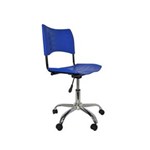 Ficha técnica e caractérísticas do produto Cadeira Giratoria Turim Secretaria Cromada - AZUL ROYAL