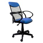 Ficha técnica e caractérísticas do produto Cadeira Gold Soft Diretor Executiva Tela Azul Azul