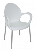 Ficha técnica e caractérísticas do produto Cadeira Grace com Braços Branca Tramontina 92068010