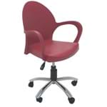 Ficha técnica e caractérísticas do produto Cadeira Grace com Braços e Rodízio Vermelha Tramontina 92078040
