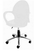 Ficha técnica e caractérísticas do produto Cadeira Grace com Rodizio Cor Branco - 20059 - Tramontina