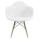 Ficha técnica e caractérísticas do produto Cadeira Grande Charles Eames com Pés de Madeira - Tander Home