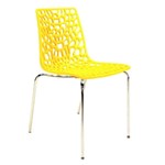 Ficha técnica e caractérísticas do produto Cadeira Groove Amarela - Or Design