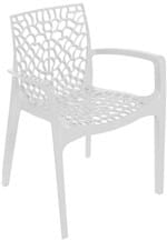 Ficha técnica e caractérísticas do produto Cadeira Gruvyer com Braço Branco OR Design