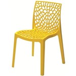 Cadeira Gruvyer Polipropileno Amarelo Sem Braço