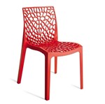 Ficha técnica e caractérísticas do produto Cadeira Gruvyer Vermelha OR Design