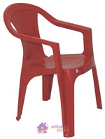 Ficha técnica e caractérísticas do produto Cadeira Ilha Bela com Braços Vermelha - Tramontina