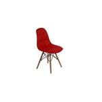Ficha técnica e caractérísticas do produto Cadeira Dkr Charles Eames Wood Estofada Botonê - Vermelha