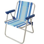 Ficha técnica e caractérísticas do produto Cadeira Infantil de Alumínio Mor 2121 - Azul