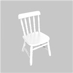 Ficha técnica e caractérísticas do produto Cadeira Infantil em Madeira Torneada - Laca Branco