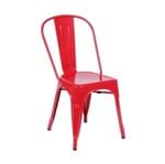 Ficha técnica e caractérísticas do produto Cadeira Iron Sem Braço Vermelha Or Design