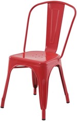 Ficha técnica e caractérísticas do produto Cadeira Iron Tolix Vermelho - 16652 - Sun House