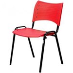 Ficha técnica e caractérísticas do produto Cadeira ISO Plástica para Escritório Vermelha