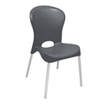 Ficha técnica e caractérísticas do produto Cadeira Jolie Pernas Anodizadas Preta Tramontina
