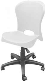 Ficha técnica e caractérísticas do produto Cadeira Jolie Sem Braco com Rodizios Branco - 20048 - Tramontina