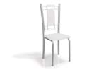 Ficha técnica e caractérísticas do produto Cadeira Kappesberg Florença Aço Cromada 2C005CR Cor Cromada - Assento Branco 106