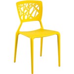 Ficha técnica e caractérísticas do produto Cadeira Lily Poplipropileno Amarela - By Haus