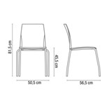 Ficha técnica e caractérísticas do produto Cadeira Loft Amarela