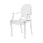 Ficha técnica e caractérísticas do produto Cadeira Louis Ghost Com Braço Transparente