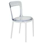 Ficha técnica e caractérísticas do produto Cadeira Luna C Transparente/branco Tramontina