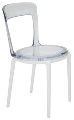 Ficha técnica e caractérísticas do produto Cadeira Luna C Transparente Branco - Tramontina