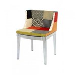 Ficha técnica e caractérísticas do produto Cadeira Mademoiselle Base Incolor Patchwork - Or Design