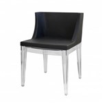 Ficha técnica e caractérísticas do produto Cadeira Mademoiselle Base Incolor Preto - Or Design