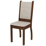 Ficha técnica e caractérísticas do produto Cadeira Madesa 4238X – Rustic/Suede Pérola