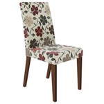 Ficha técnica e caractérísticas do produto Cadeira Madesa Sinuosa 4129 - Rustic/ Tecido Floral Hibiscos