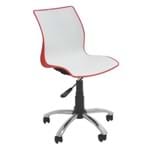 Ficha técnica e caractérísticas do produto Cadeira Maja com Rodízio Vermelha/branca Tramontina