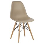 Ficha técnica e caractérísticas do produto Cadeira Marrom Nude Charles Eames Wood Dsw em PP