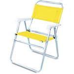 Ficha técnica e caractérísticas do produto Cadeira Master Alumínio Amarela - Mor