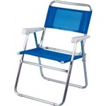 Cadeira Master Alumínio Azul Mor