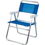 Ficha técnica e caractérísticas do produto Cadeira Master Alumínio Azul Mor